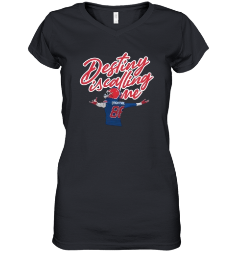 Destiny Is Calling Me Women039S V Neck T Shirt