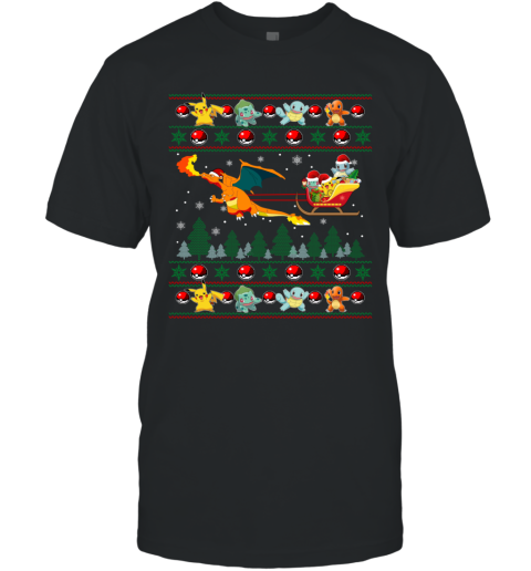 Christmas Pokemon Ugly T Shirt Father Figure Clothing