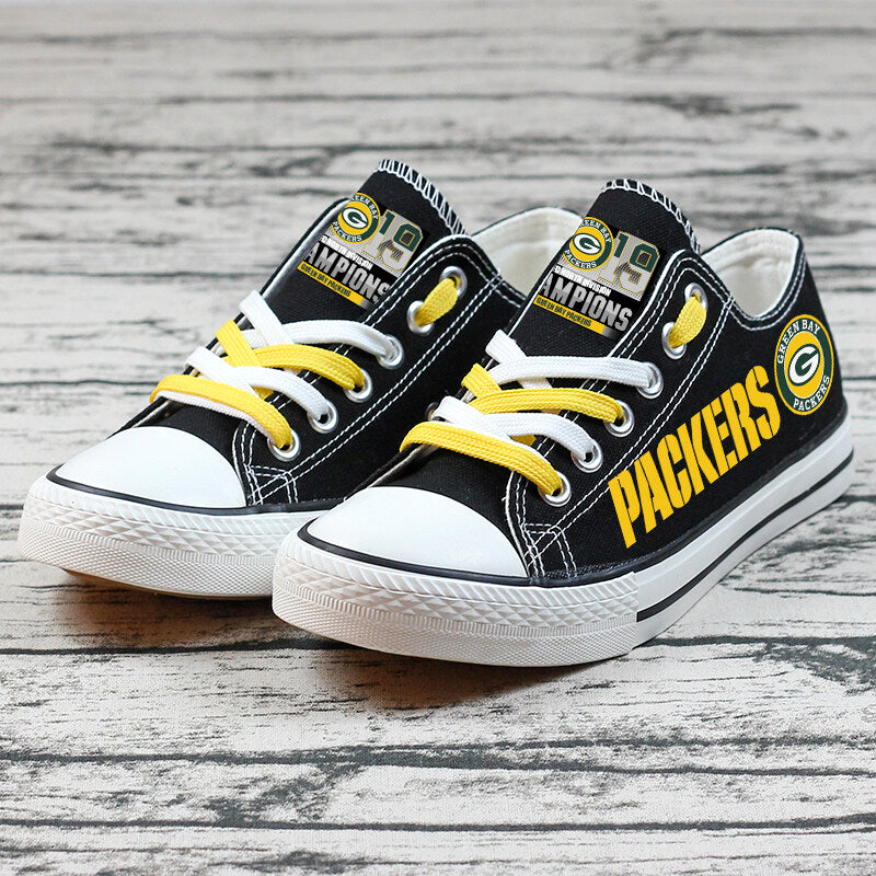 Design Green Bay Packers Canvas Shoes Low Top T Dwag75H