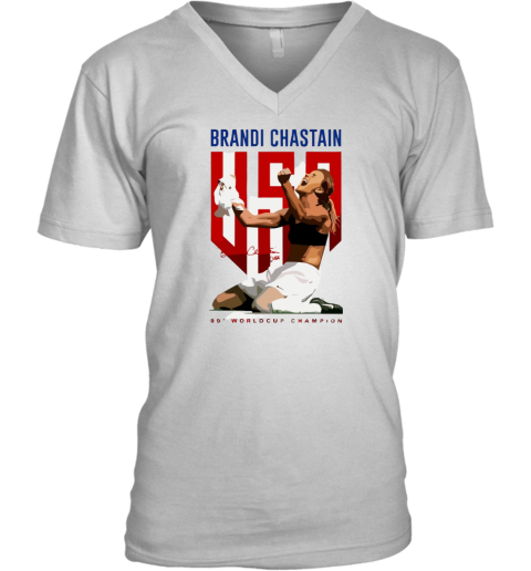 Brandi Chastain V Neck T Shirt