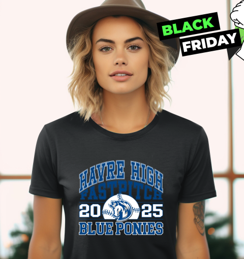 2025 Havre High School Blue Pony Fastpitch Women039S T Shirt
